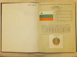 Государственный и национальный флаг Народной Республики Болгария